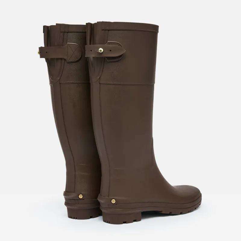 Joules Ladies Brockington Tall Slim Wellies - Dark Brown-1